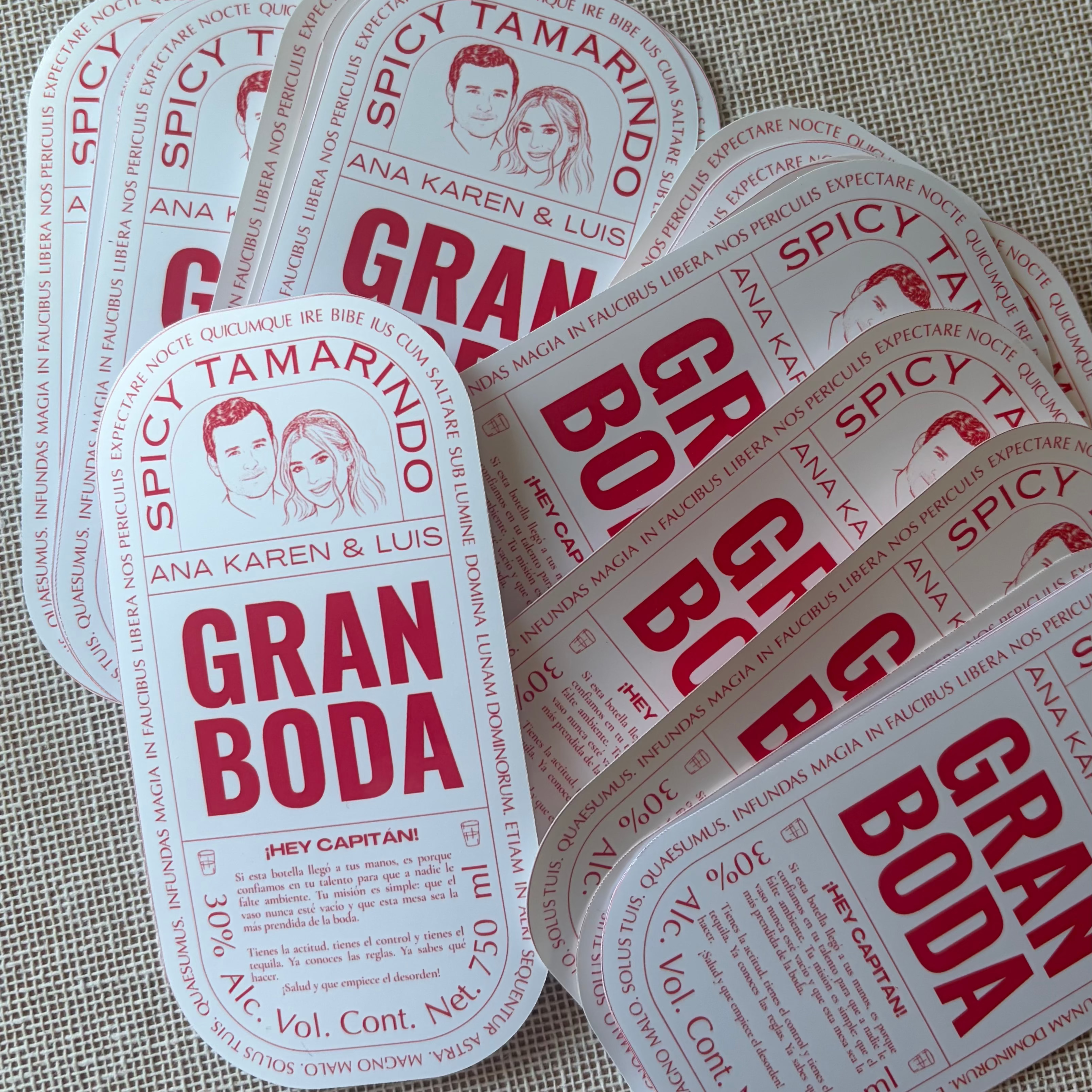 Stickers para botella