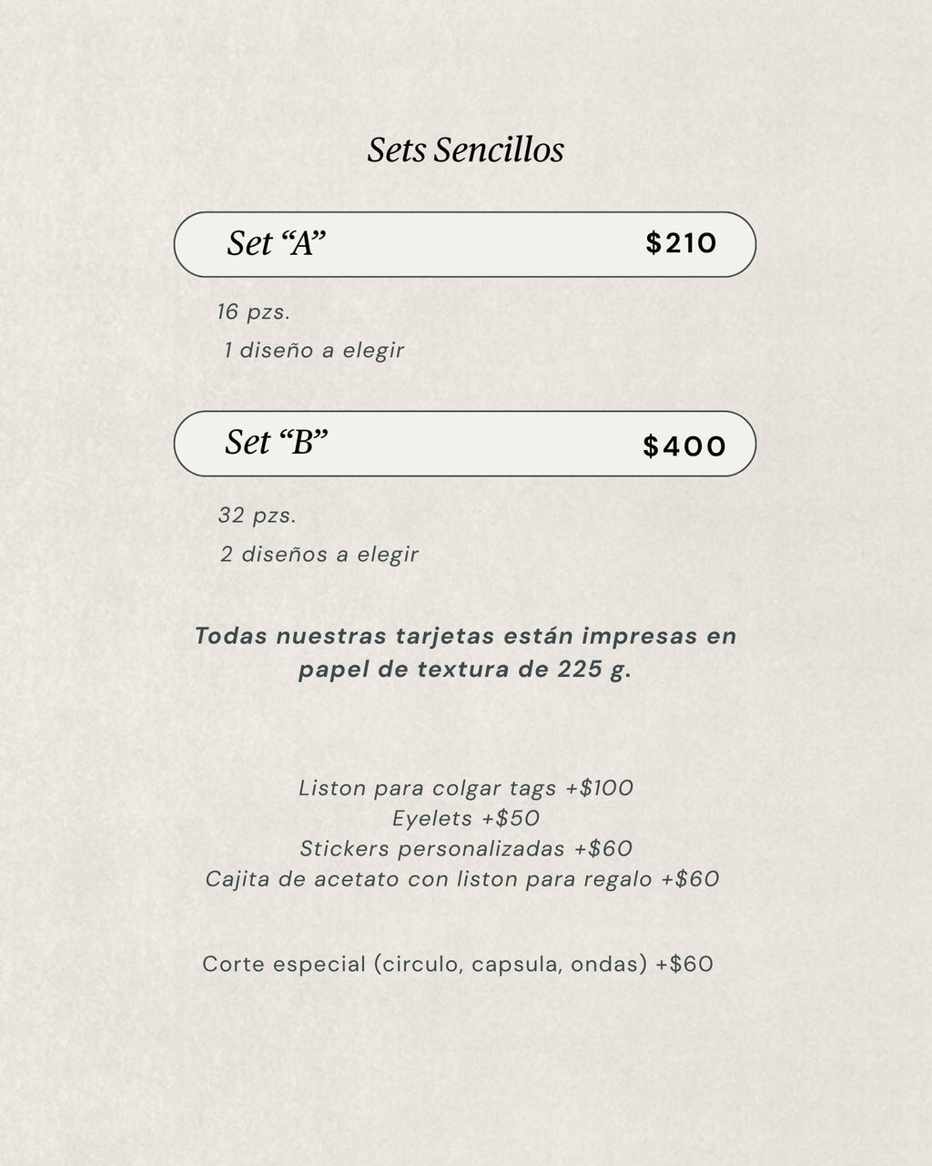 Precios tags navideños sencillos