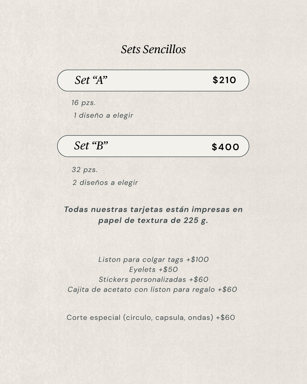 Precios tags navideños sencillos