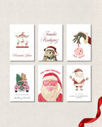 Tags navideños ilustrados